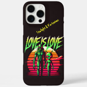 Buitenaardse geliefden gloeien onder zonsondergang iPhone 16 pro max hoesje