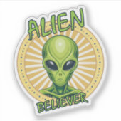 Buitenaardse Gelovige Sticker (Voorkant)