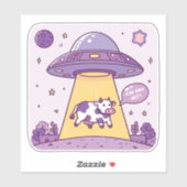 Buitenaardse gen Z koe ontvoering Sticker (Vel)