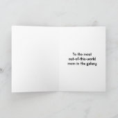 Buitenaardse gepersonaliseerde Moederdag Kaart (Binnen)