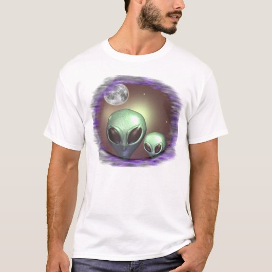 Buitenaardse grijsjes t-shirt (Voorkant)