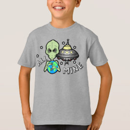 Buitenaardse helemaal van mijn jongen t-shirt