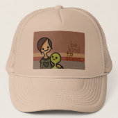 buitenaardse helm. trucker pet (Voorkant)