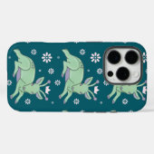 Buitenaardse Herten Folk Art | Whimsical Groen Jon Case-Mate iPhone Case (Achterkant (horizontaal))