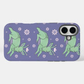Buitenaardse Herten Folk Art | Whimsical Groen Jon Case-Mate iPhone Case (Achterkant (horizontaal))