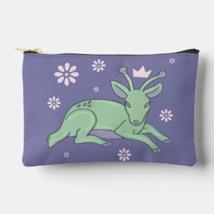 Buitenaardse Herten Folk Art Whimsical Groen Jon Etui