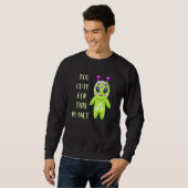 Buitenaardse Hoofd Buitenruimte Scifi Alien Trui (Voorkant volledig)