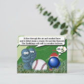 buitenaardse humor briefkaart (Staand voorkant)