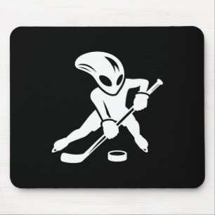 Buitenaardse ijshockeyspeler Cool Cartoon  Muismat