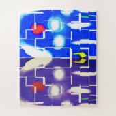 Buitenaardse ijshutkunst legpuzzel (Verticaal)