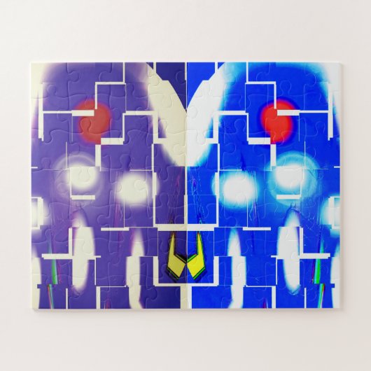 Buitenaardse ijshutkunst legpuzzel (Horizontaal)