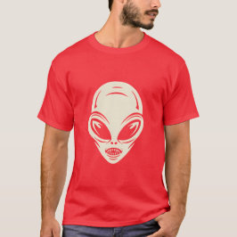 Buitenaardse illustratie van een schets humanoïde t-shirt