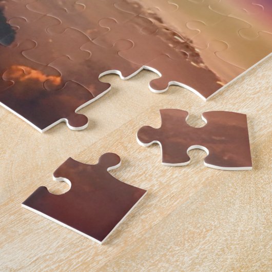 Buitenaardse Indigo hemelgebeurtenis in de kosmos Legpuzzel (Zijkant)