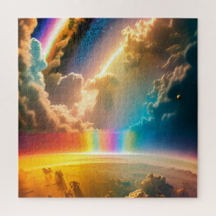 Buitenaardse Indigo hemelgebeurtenis in de kosmos Legpuzzel