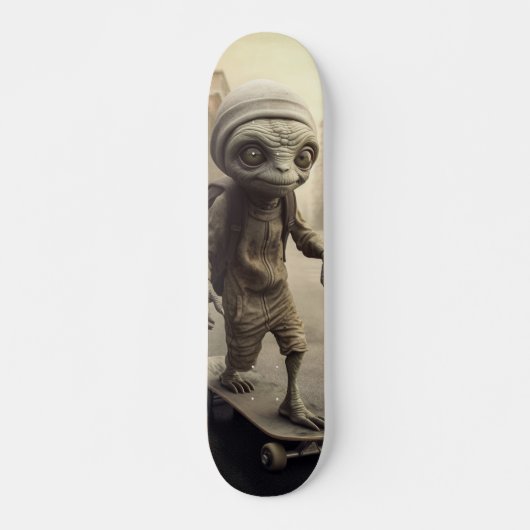 Buitenaardse invasie op wielen persoonlijk skateboard (Voorkant)