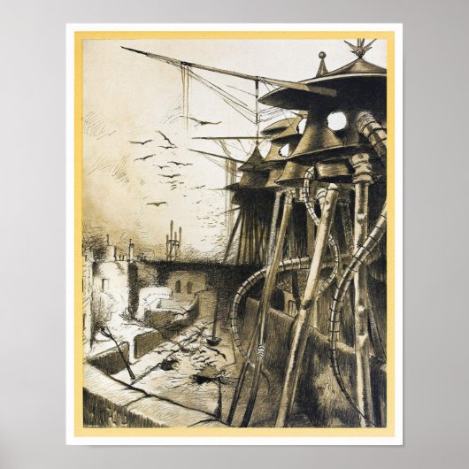 buitenaardse invasie wereldoorlog uffilm poster (Voorkant)