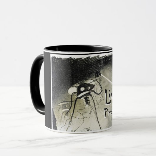  buitenaardse invasie wereldoorlog ufo film poster mok (Voorkant links)