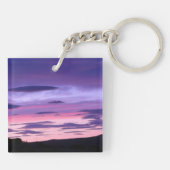 Buitenaardse invasie zonsondergang sleutelhanger (Achterkant)