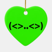 BUITENAARDSE Japans Emoticon Keramisch Ornament (Achterkant)