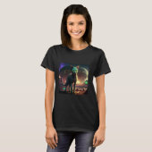 Buitenaardse Kat Planeet T-shirt (Voorkant volledig)