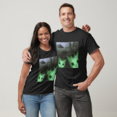 Buitenaardse Katten UFO Grappige Enge Kat Meme Cad T-shirt (Unisex)