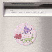Buitenaardse katten Whimsical ruimtekat Funny Sci- Magneet (Insitu (Vaatwasser))