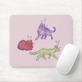 Buitenaardse katten Whimsical ruimtekat Funny Sci- Muismat (Met muis)