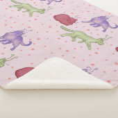 Buitenaardse katten Whimsical ruimtekat Funny Sci- Sherpa Deken (3/4)