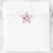 Buitenaardse katten Whimsieke ruimtekat Funny Sci- Ster Sticker (Tas)