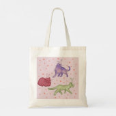 Buitenaardse katten Whimsieke ruimtekat Funny Sci- Tote Bag (Achterkant)