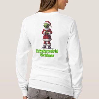 Buitenaardse kerst t-shirt
