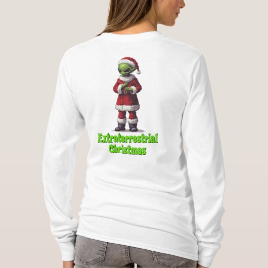 Buitenaardse kerst t-shirt (Achterkant)
