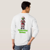 Buitenaardse kerst t-shirt (Achterkant volledig)