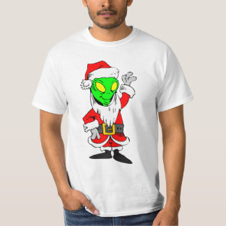buitenaardse kerstman t-shirt