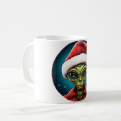 Buitenaardse Kerstmis Koffiemok (Voorkant links)