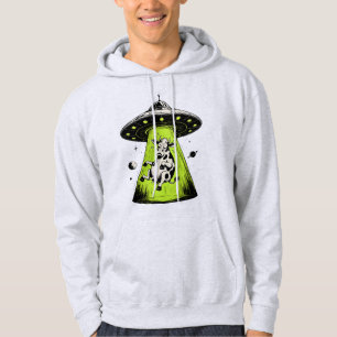 Buitenaardse Koe Ontwapend Weirdcore Surrealisme Hoodie