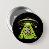 Buitenaardse Koe Ontwapend Weirdcore Surrealisme Ronde Button 7,6 Cm (Voorkant /achterkant)