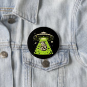 Buitenaardse Koe Ontwapend Weirdcore Surrealisme Ronde Button 7,6 Cm (In situ)
