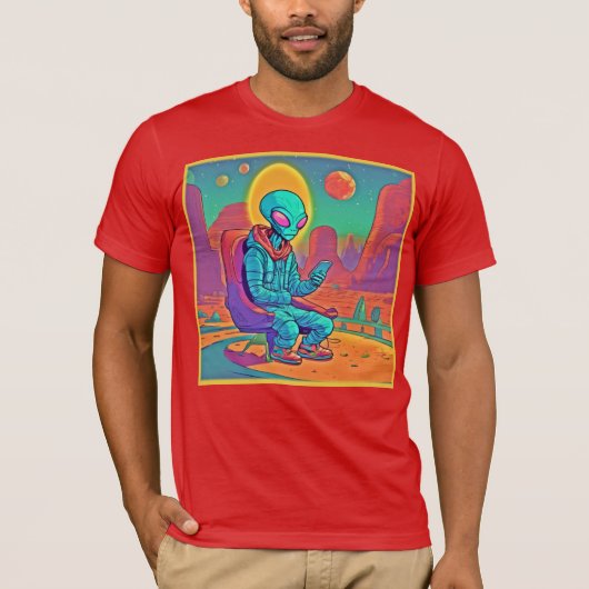Buitenaardse koelte ontketend t-shirt (Voorkant)