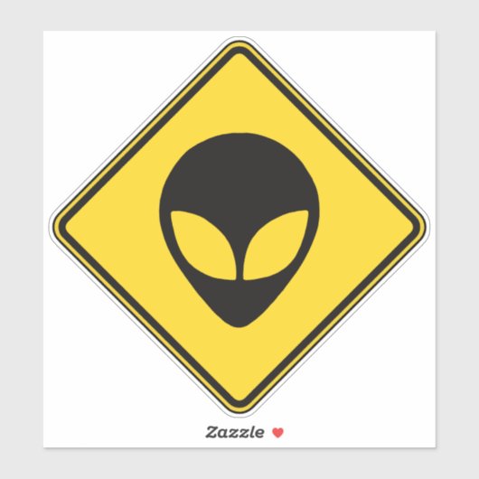 buitenaardse kruising sticker (Vel)