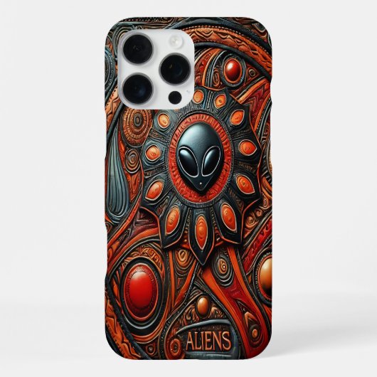 Buitenaardse Kunst Onthult Kosmische Mysteries iPhone Hoesje (Achterkant)