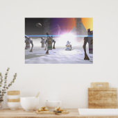 buitenaardse landing poster (Keuken)