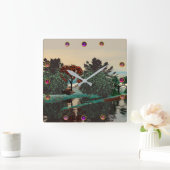 BUITENAARDSE LANDSCHAP,BOMEN,LAGOON HYPERION Scien Vierkante Klok (Huis)
