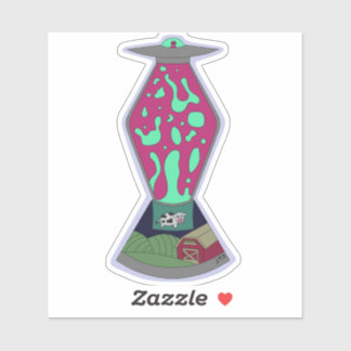 Buitenaardse lavalamp sticker