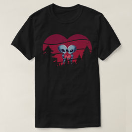 Buitenaardse liefde onder de sterren t-shirt