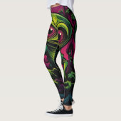 buitenaardse liefde schedel grappig goed humeur ge leggings (Links)
