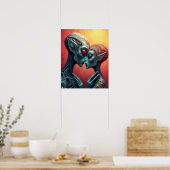 Buitenaardse Liefhebbers Sci-Fi Poster (Keuken)