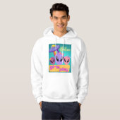 buitenaardse meisjes geloven dat ze spelen hoodie (Voorkant volledig)