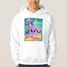 buitenaardse meisjes geloven dat ze spelen hoodie