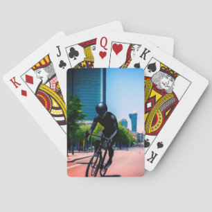 Buitenaardse natuur aarde digitaal kunstposter pokerkaarten